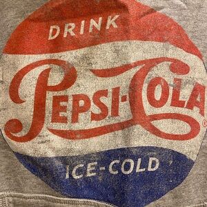 Pepsi Heather Gray Hoodie H & M Women’s XL
